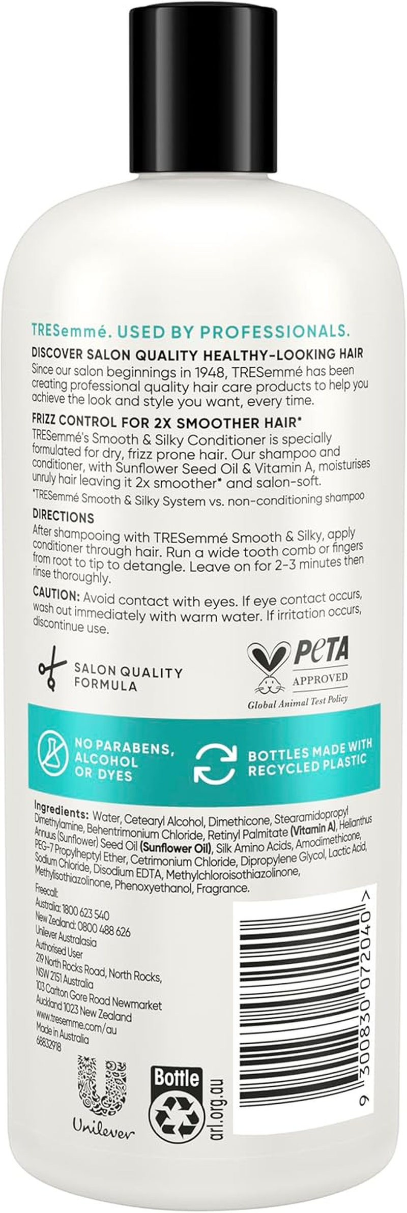 Tresemm&eacute; Smooth & Silky Conditioner 750 ML with Sunflower Seed Oil & Vitamin a for Dry, Frizz Prone Hair image number 6