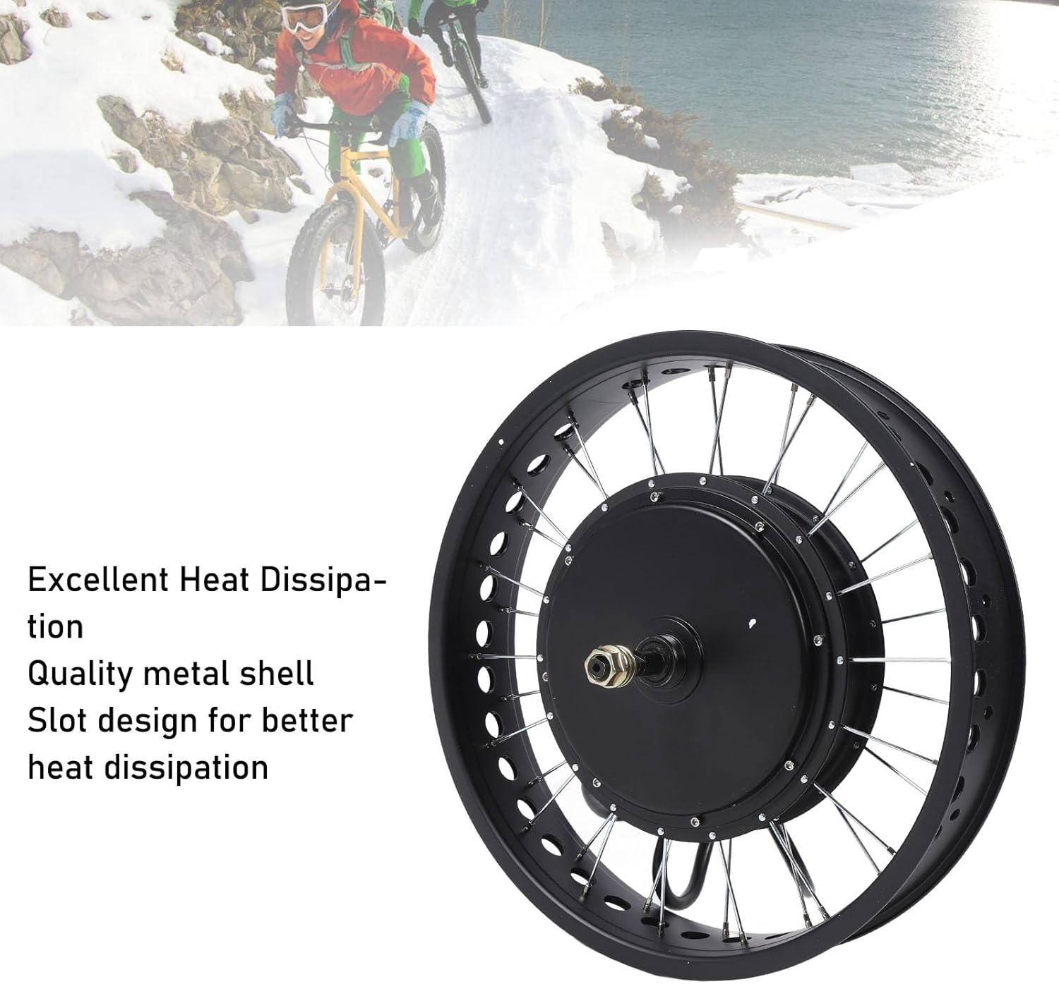 Electric Bike Conversion Kit, 72V 5000W 20 Rear Wheel E Bike Hub Motor Kit with Controller, LCD Display & Thumb Throttle, Waterproof E Bike Conversion Kit for Bike, Scooter image number 4