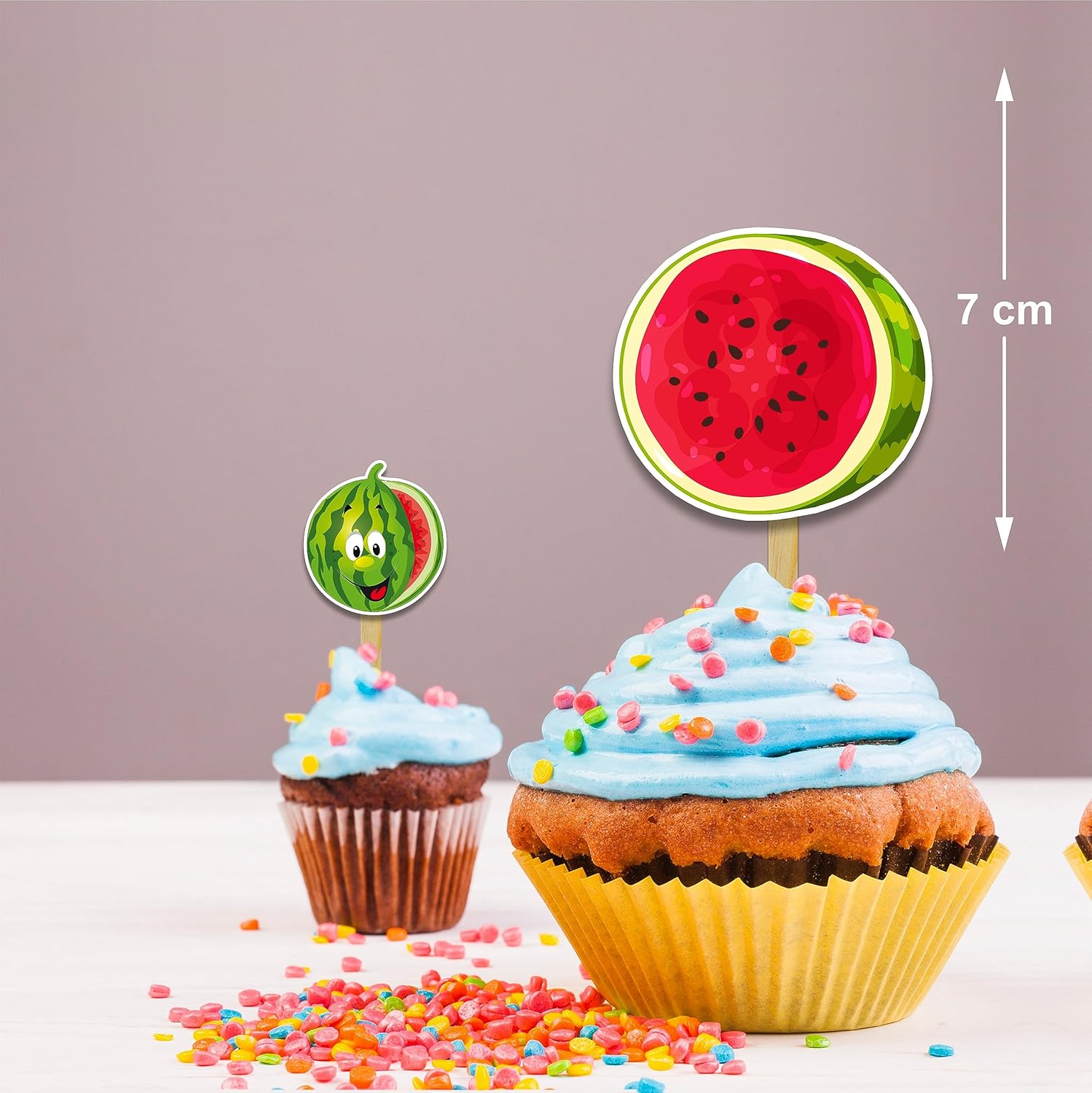 Watermelon Cupcake Topper image number 1
