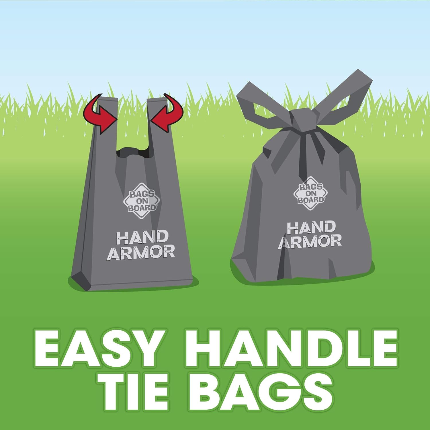 Bags on Board Dog Poop Bags | Extra Thick Waste Pickup Bags with Easy Tie Handles | Easy Dispensing Drawer Pack | 200 Count image number 4