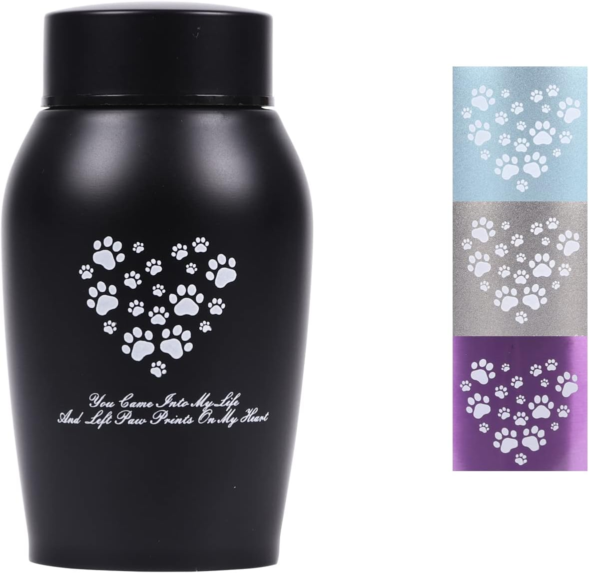 Youdear Memorials Stainless Steel Pet Urn for Dog and Cat Ashes - Premium, Suitable Size (Small, Grey) image number 5