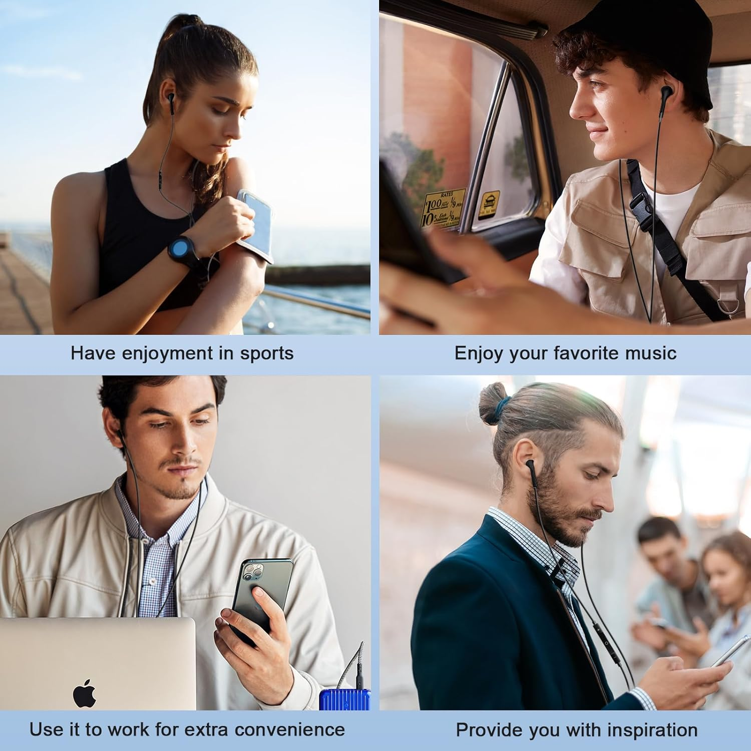 USB C Headphones for Iphone 16 15,Wired Earphones with Mic & Volume Control,Wired Headphones for Samsung S23 FE S22 S21 S20 A53 A54,Hifi Stereo Earbuds for Ipad Pro Pixel 7/6/6A/5/4 Oneplus 9 8（Black） image number 1