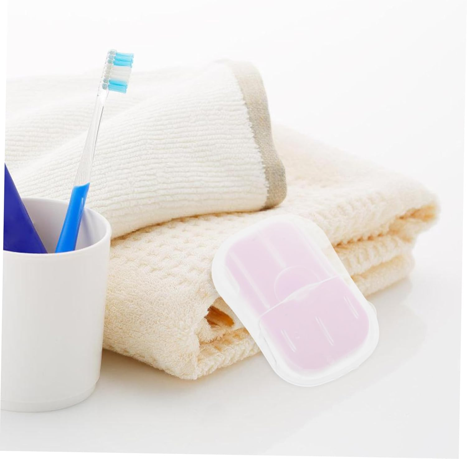 NOLITOY Portable Soap Tablets Travel Soap Slices Mini Travel Products Hiking Essentials image number 2