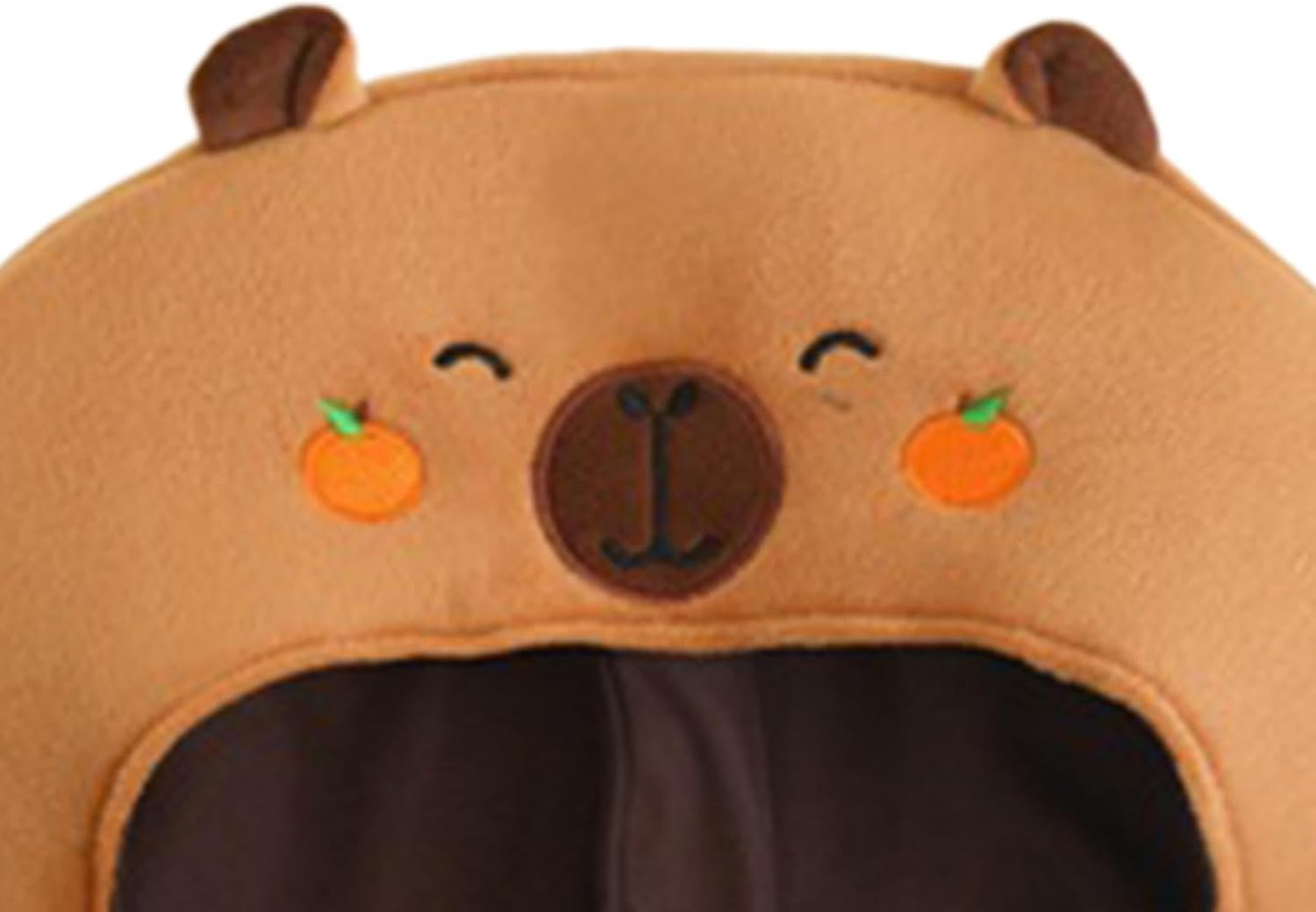 Kowaku Plush Headgear Hat Props Capybara Headdress for Stage, Performances Nightclubs