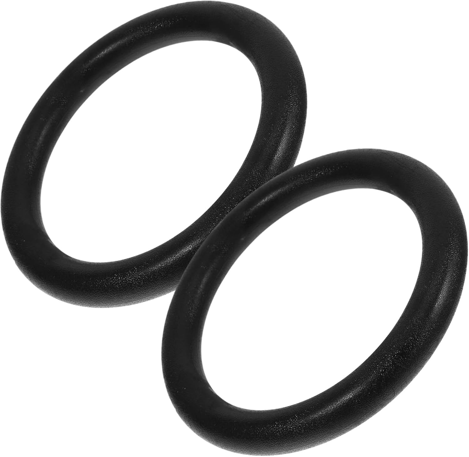 Iplusmile 2Pcs Gymnastic Rings for Strength Training Bodyweight Workouts for Home Gym and Outdoor Use Black