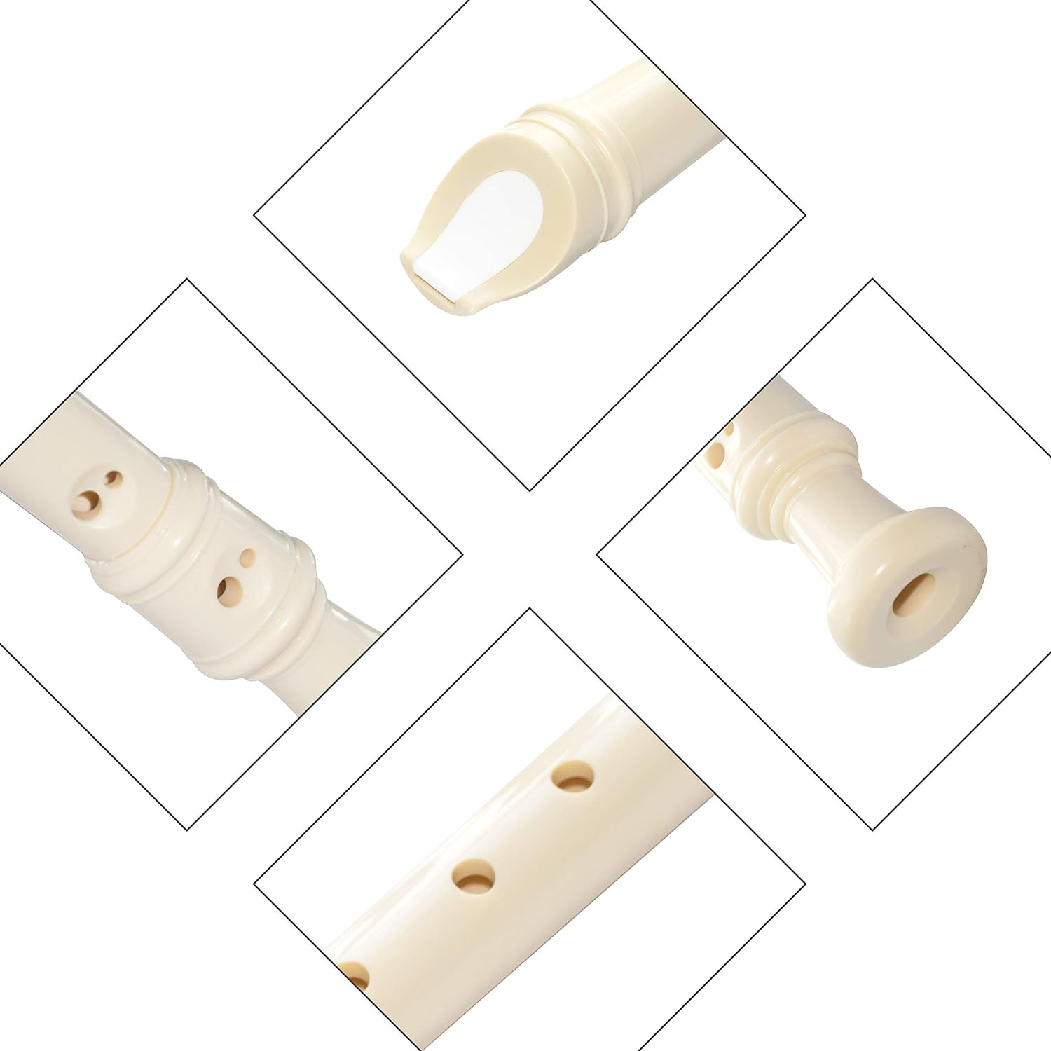 Concerto Plastic Soprano Flute W/Cleaning Stick and Storage Bag for Kids/Students/Beginners image number 3