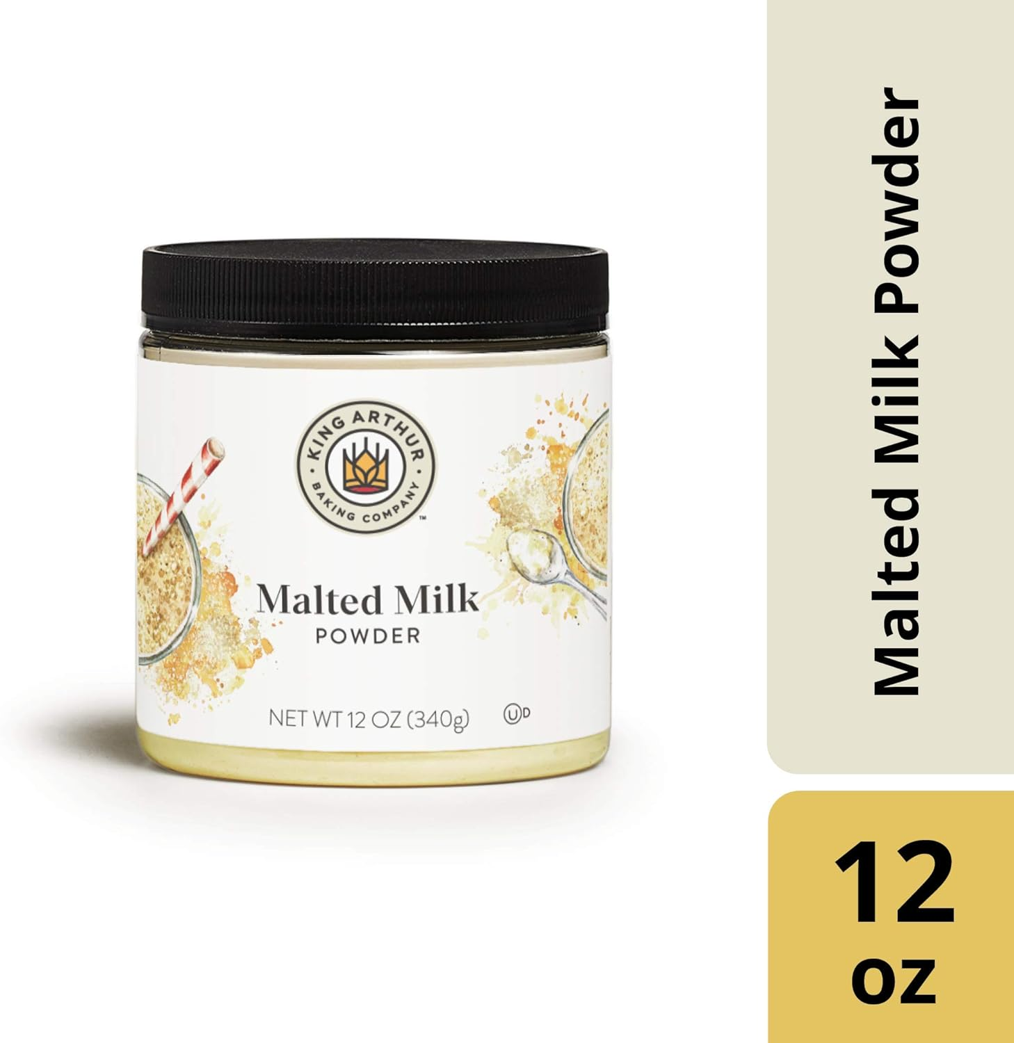 King Arthur, Malted Milk Powder, 12 Ounces