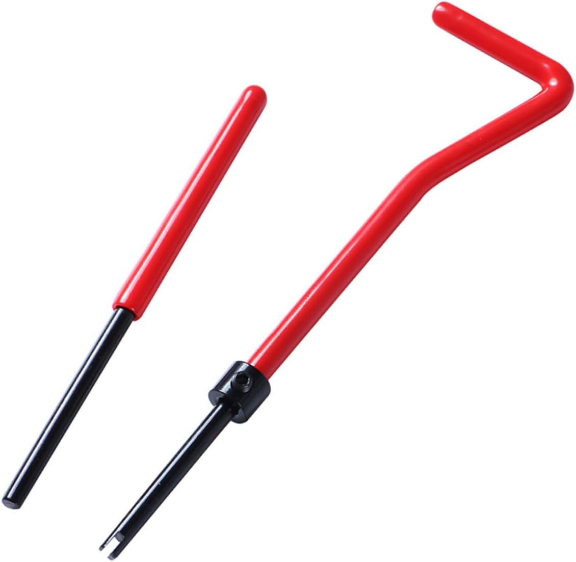 Ibasenice 30-Pcs M5 Thread Repair Tool Helicoil Insert Kit Red Metric Thread Insert for Automotive and Repair Equipment image number 2