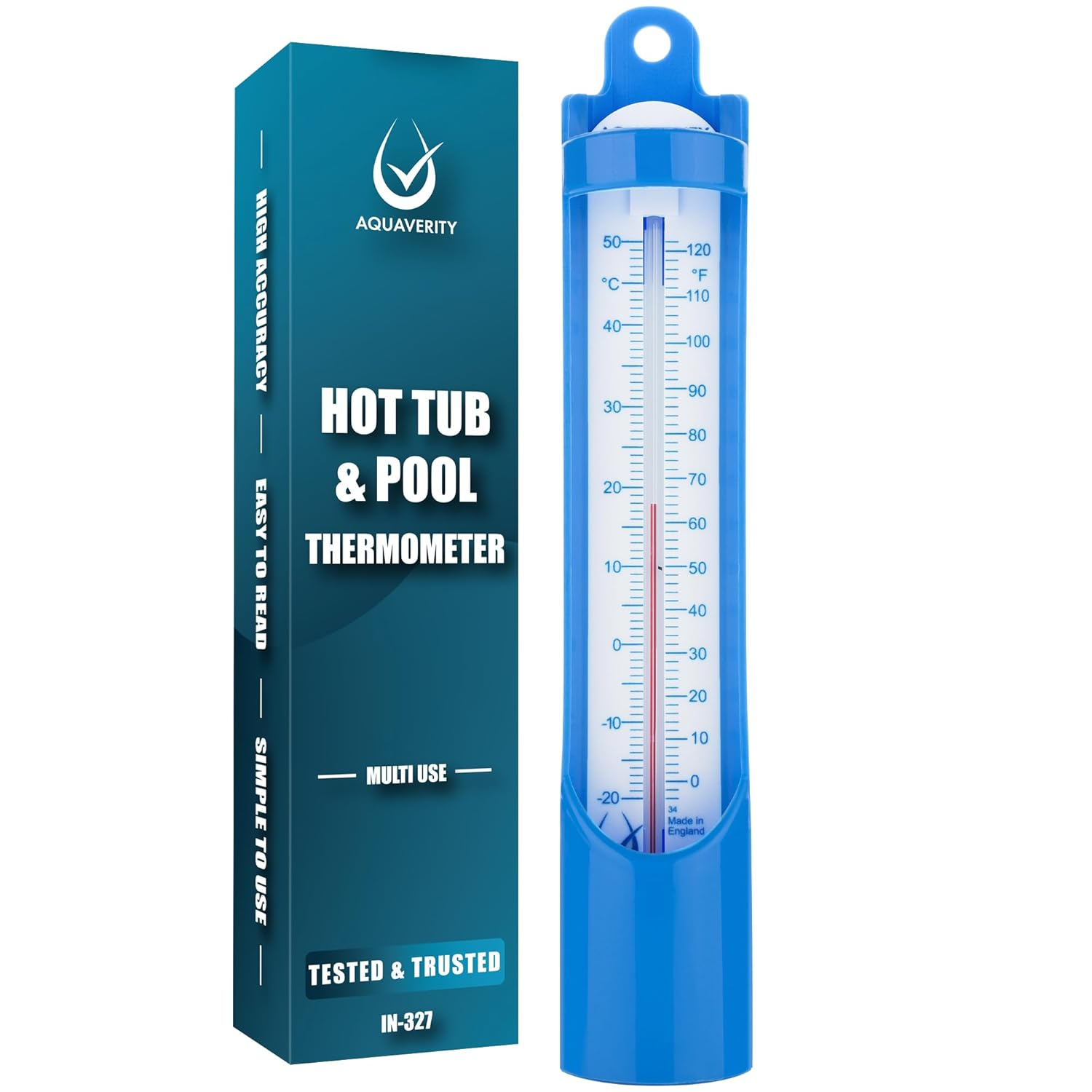 Scoop Pool Thermometer to Measure Water Temperature in Swimming Pool, Hot Tub, Ice Bath, Spa &ndash; Easy to Use Water Temperature Thermometer