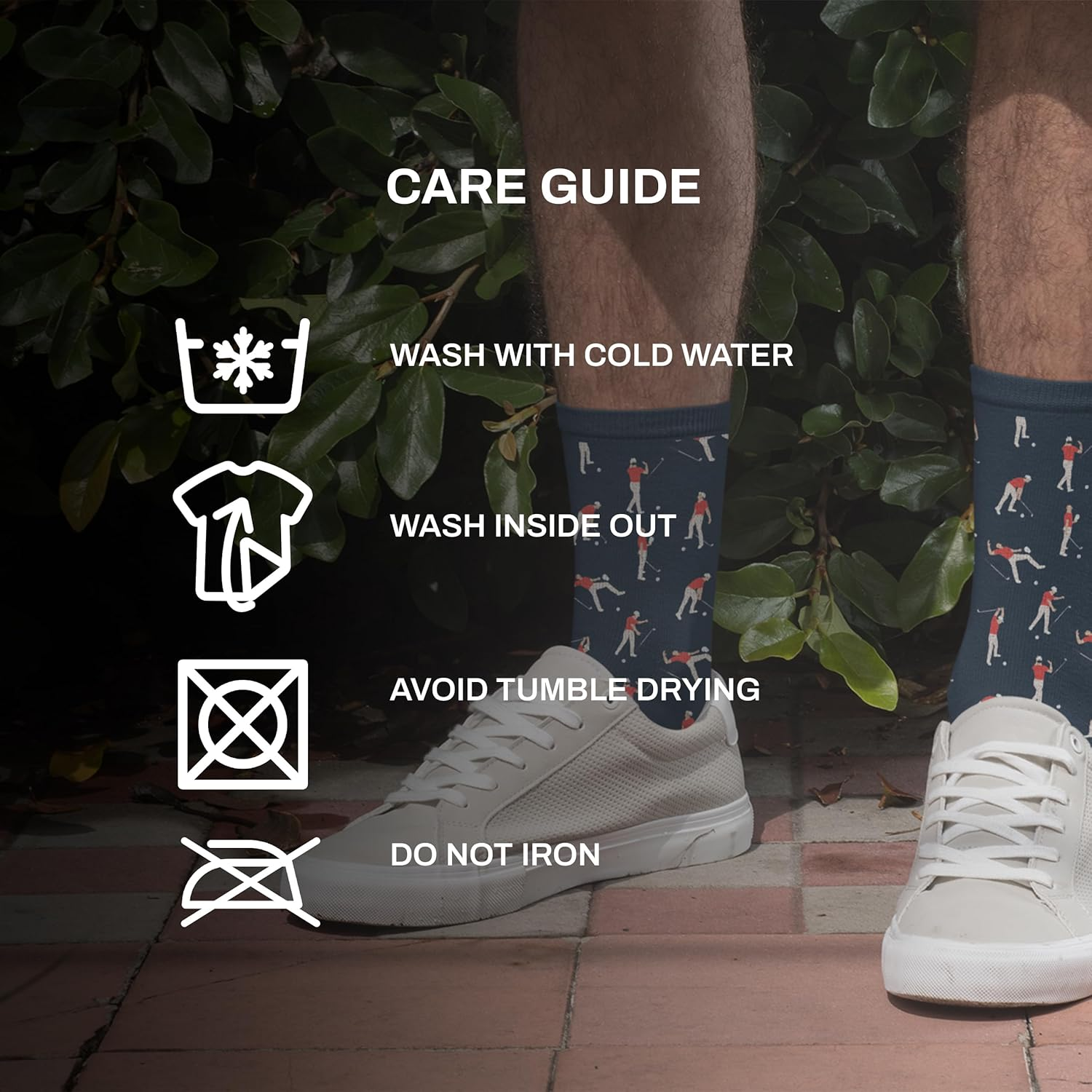 Shanker Golf Socks - Funny Angry Golfer Socks - Funny Golf Gift - 1 Pair, Blue, Size 9-12 AUS - Fun Novelty Golf Socks image number 3