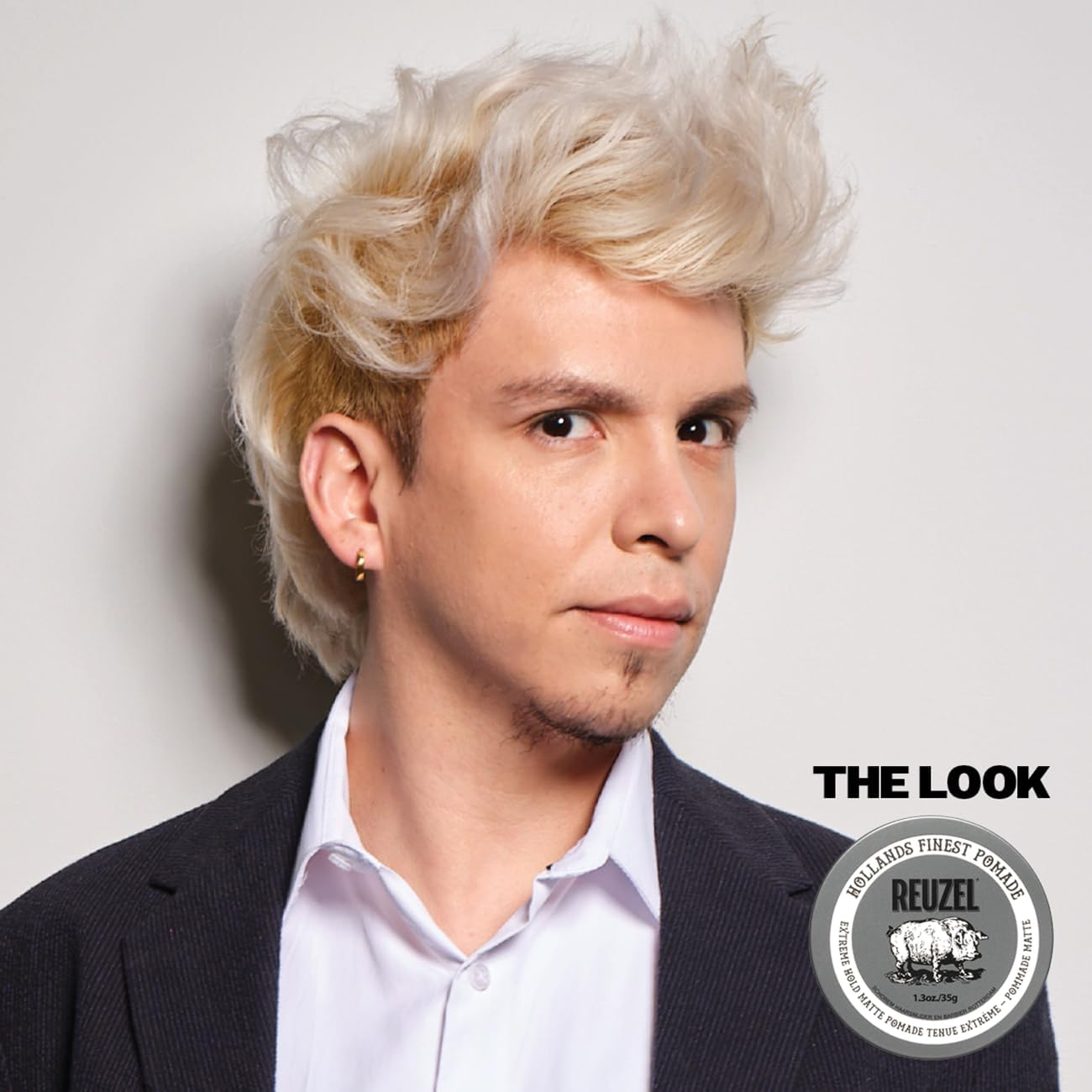 REUZEL Extreme Hold Matte Pomade - Men'S Concentrated Wax Formula with Natural and Organic Hold - a Vegan D image number 2