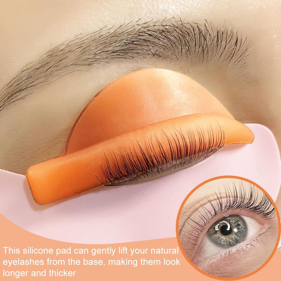 Eyelash Lifting Pads, Lash Lift Shields, Silicone Perm Pad, Silicone Pads, Lifting Lash Lift Adhesive Pads, Silicone Pads, Reusable Perm Pad for Eyelash Perm (Pack of 10) image number 3