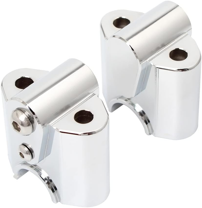 Handlebar Clamp Handlebar Bar Risers for for R18 2020 21 22 Motorcycle Accessories Chrome Handlebar Riser Bar Mount Clamp Mounting Lift Move Adapters Part image number 6