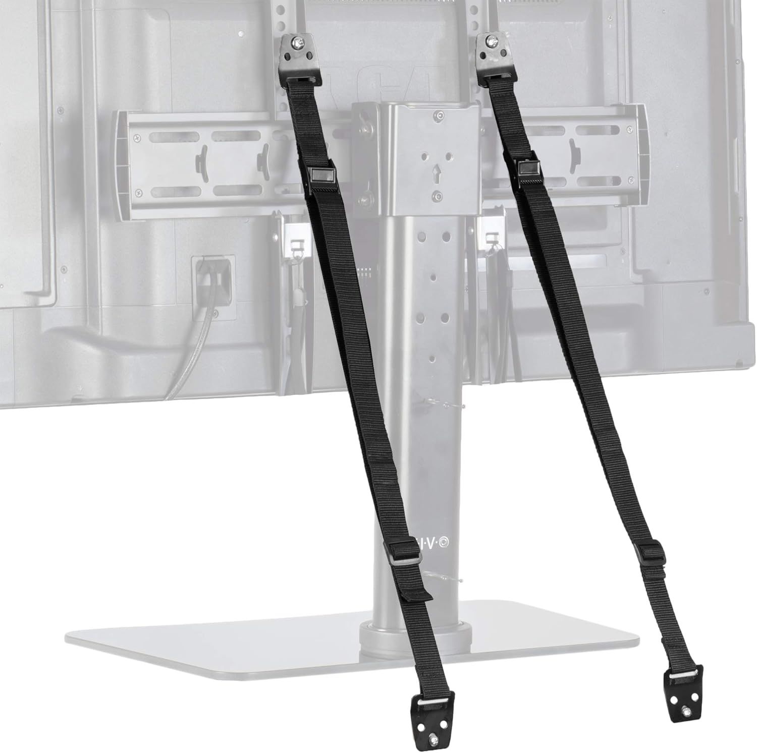 VIVO Tv Anti-Tip Heavy Duty Dual Cable, Non Tipping Safety Strap Kit for Flat Screen and Furniture Mounting (Stand-Sk02)