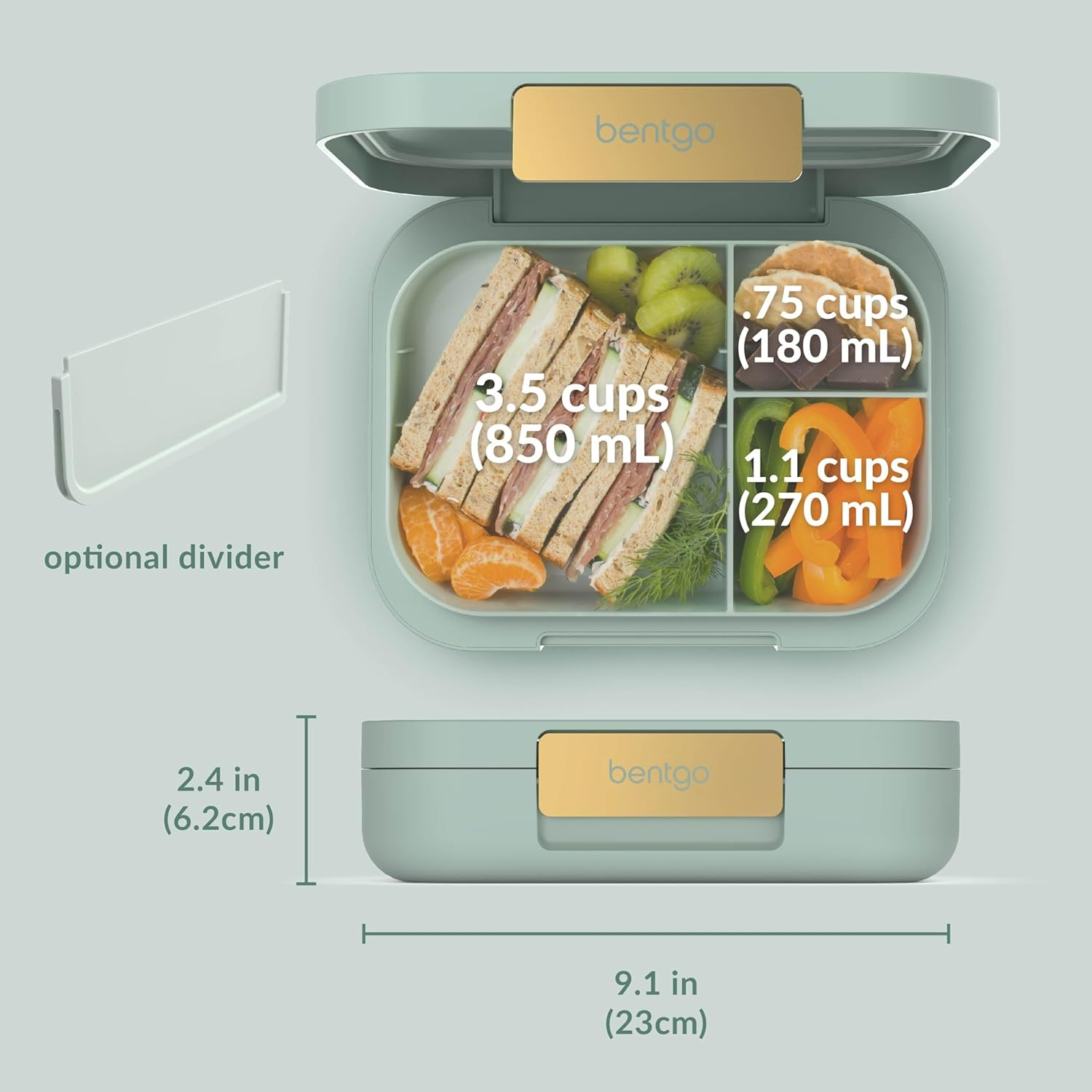 Bentgo Modern Lunch Box - Mint Green