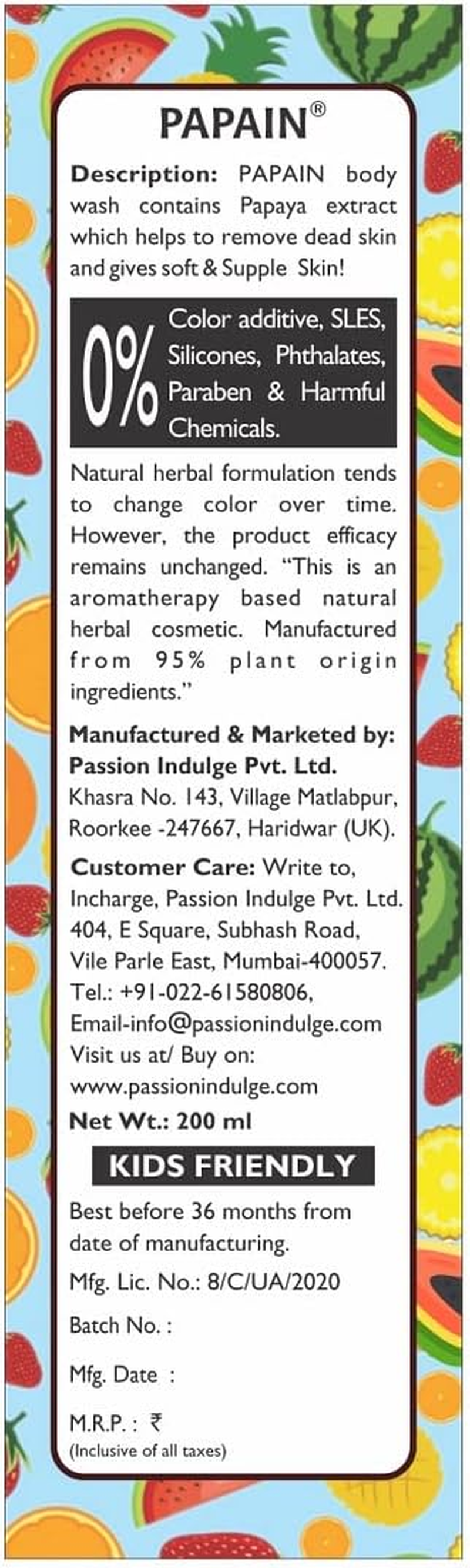 Papin Body Wash - 200 Ml image number 3