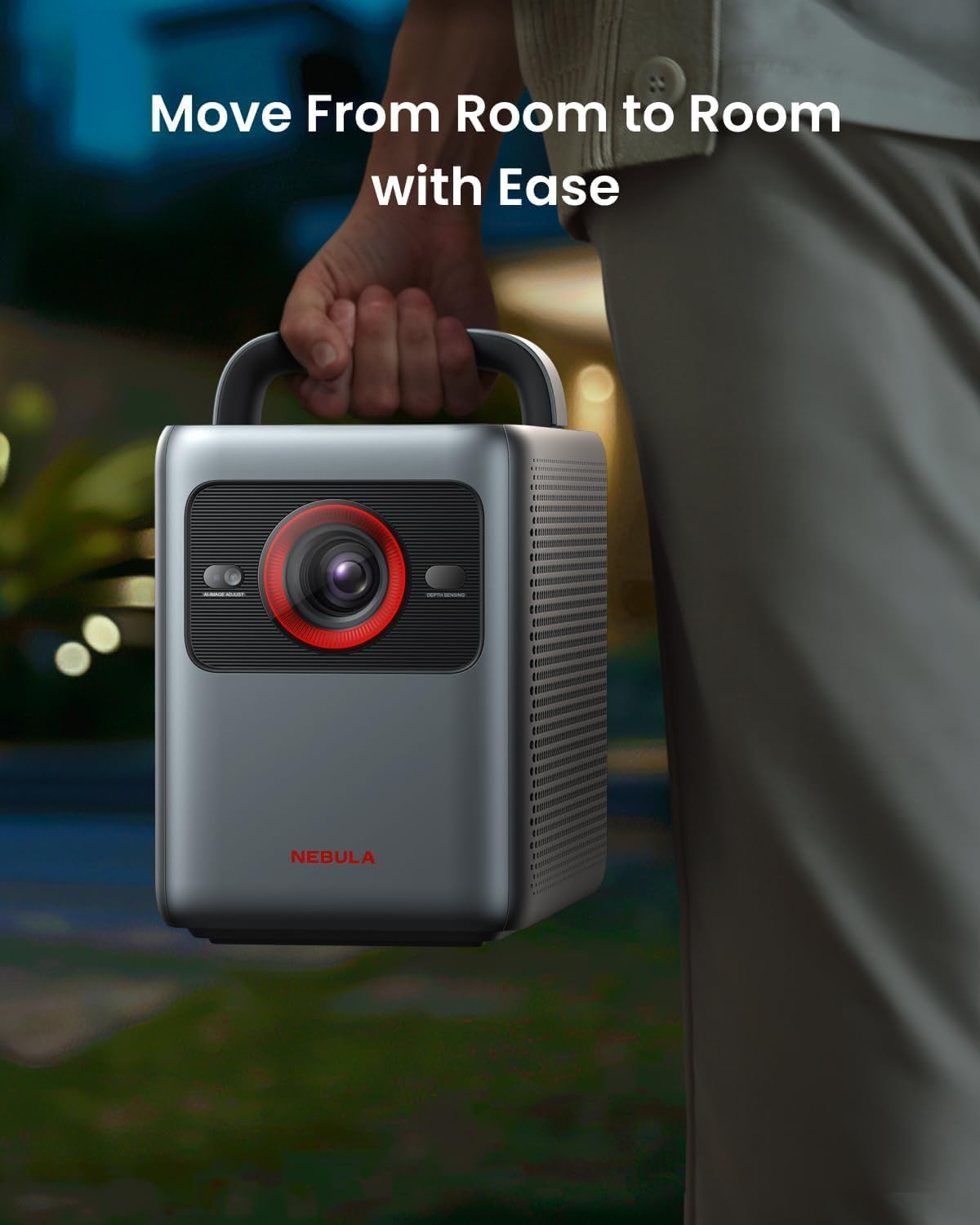 NEBULA Cosmos 4K SE Smart Projector, 4K High-Brightness with Dolby Vision, 200" Screen, 1,800 ANSI Lumens, Hybridbeam, Enhanced Image Quality, Google TV, Portable, for Gaming, Home, and Office Use image number 1