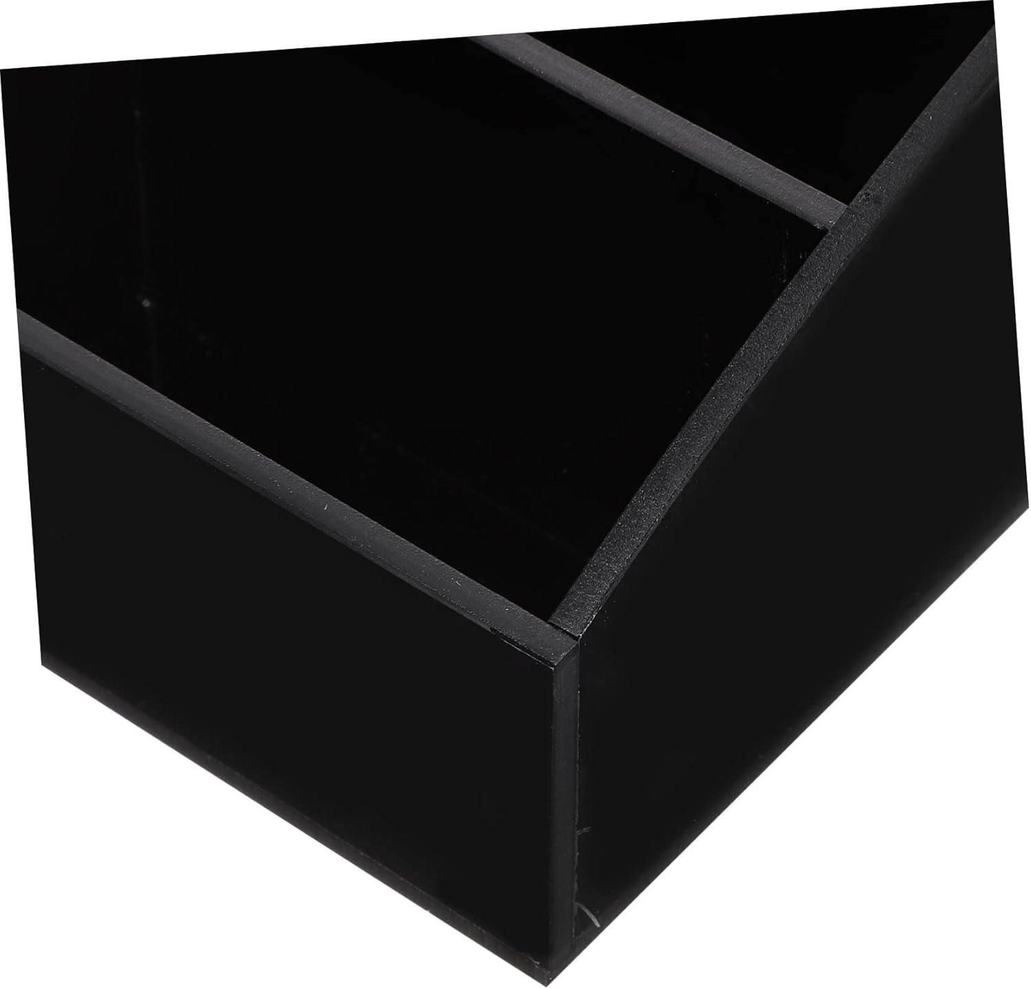 FELTECHELECTR 2Pcs Coffee Station Organizer Box Black Sugar Packet Holder Small Tea Bag Storage Container Desktop Coffee Bar Supplies Holder for Home and Caf&eacute; image number 2