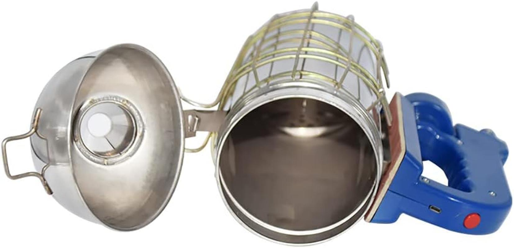 Bee Smoker, Stainless Steel Electric Beehive Smoker with Heat Shield and Mounting Hook, Beekeeping Tool Equipment (Not Come with Batteries) image number 3