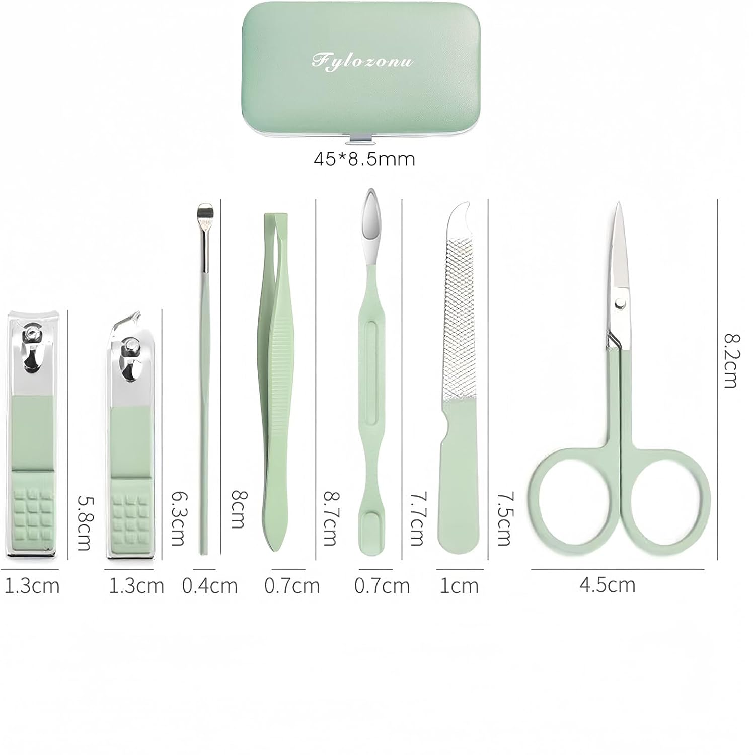 Manicure Set, Nail Set Nail Case Nail Clippers Travel Essential Nail Care Tools Fashion Stainless Steel Nail Clippers Kit Pedicure Kit Care Nail Gift for Women Friends and Parents