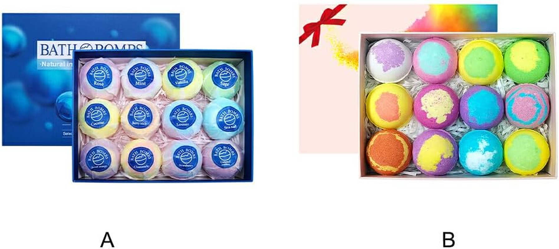 12Pcs/Set Luxurious Bath Set for Women Aromatherapy Spa Essentials Bath Bombss for Women Gifts Bath Bombssfor Kids, Blue image number 4