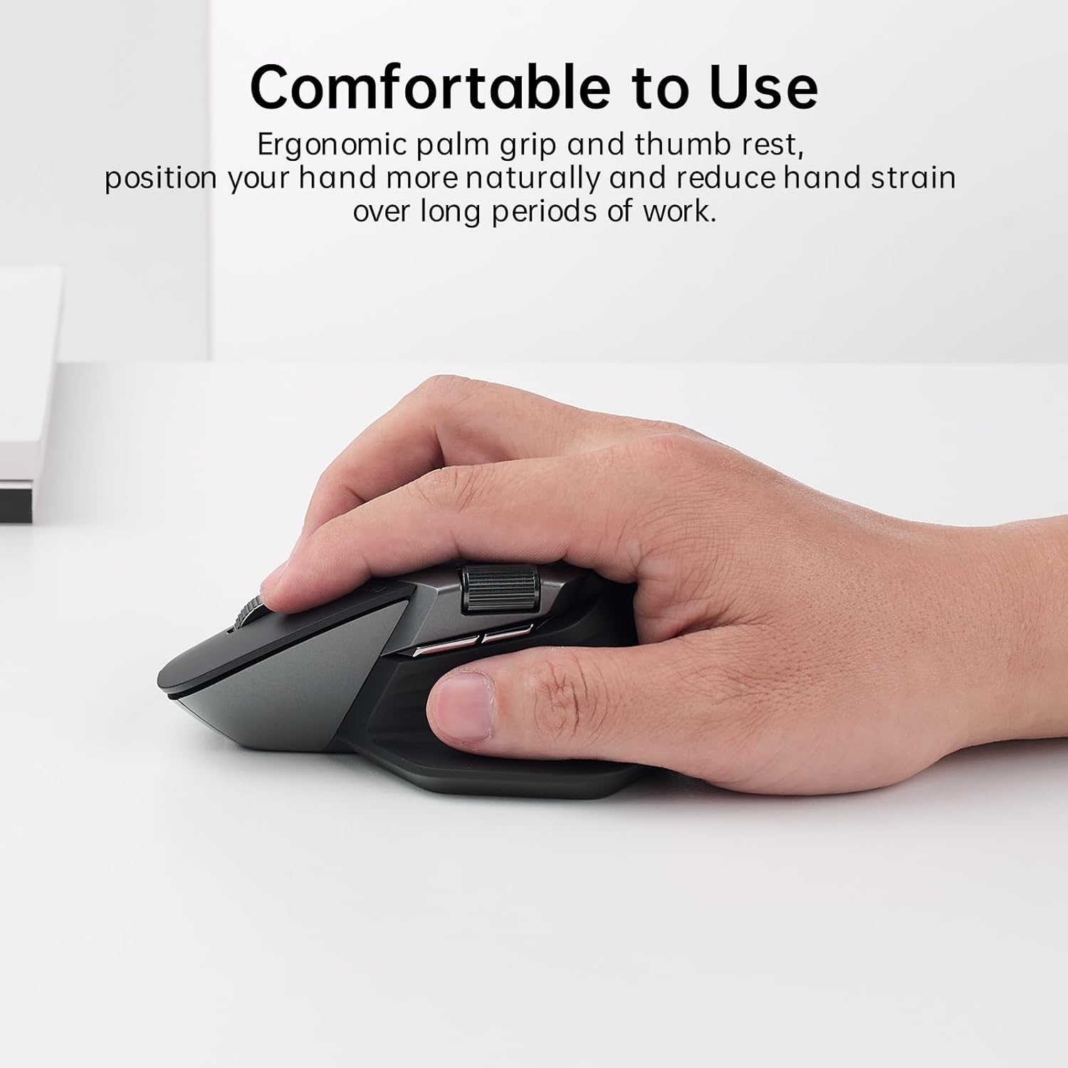 Rapoo Mt760Mini Bluetooth Wireless Mouse - Bluetooth 5.0 and 2.4Ghz Multi-Mode Connection, Support 4 Devices, M+ Cross Computer Technology, 11 Programmable Buttons, 90 Days Battery Life