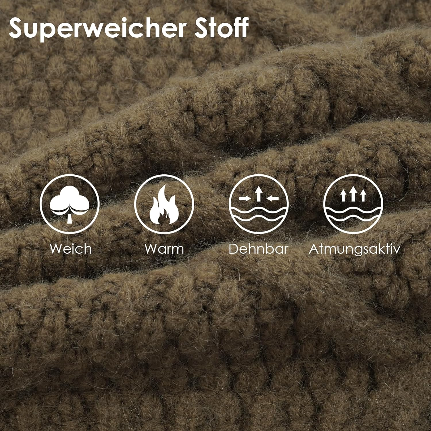 Katzinst Dog Jumper, Knitwear, Dog Clothes, Warm Dog Clothes for Medium and Large Dogs, Jumper Pet Coat for Cold Winter, Warm Winter Clothing for Labrador - (M-4XL) image number 4