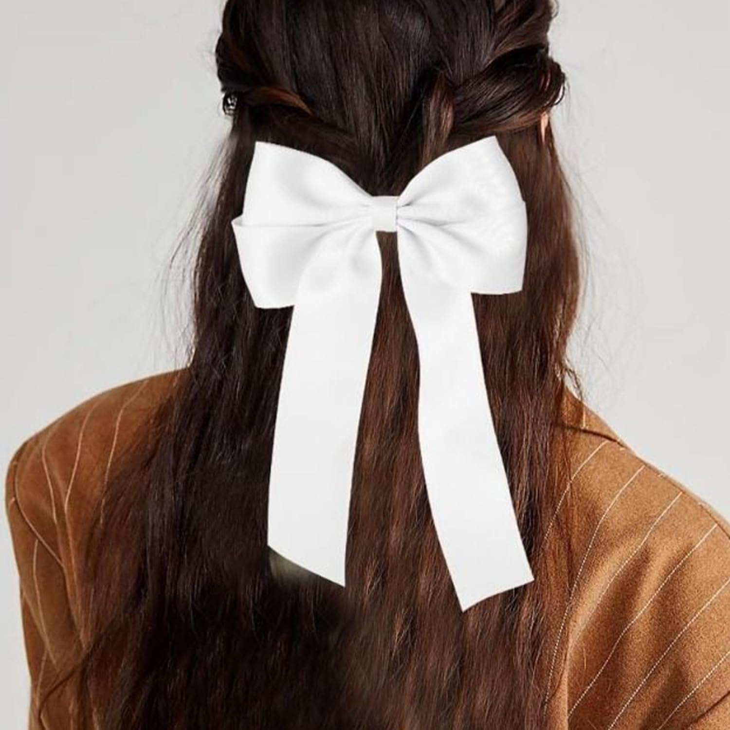 4 Hair Pins with Bow, All Same Streamer Hairpin, Personalised Fashion Hair Accessories, Suitable for Daily Use, Event Party Scenes image number 4