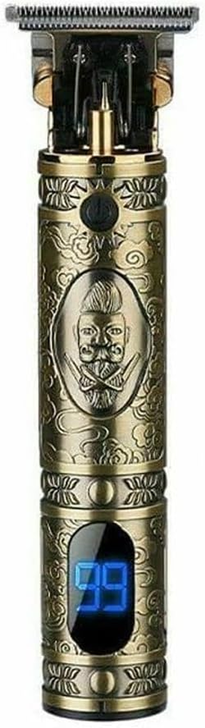 Leona Co All-Metal Hair Clipper Cordless USB Charge Trimmer Shaver LCD Screen Men'S Home Electric Clipper Hair Salon Hair Clipper Retro Shaving Electric Clipper image number 2