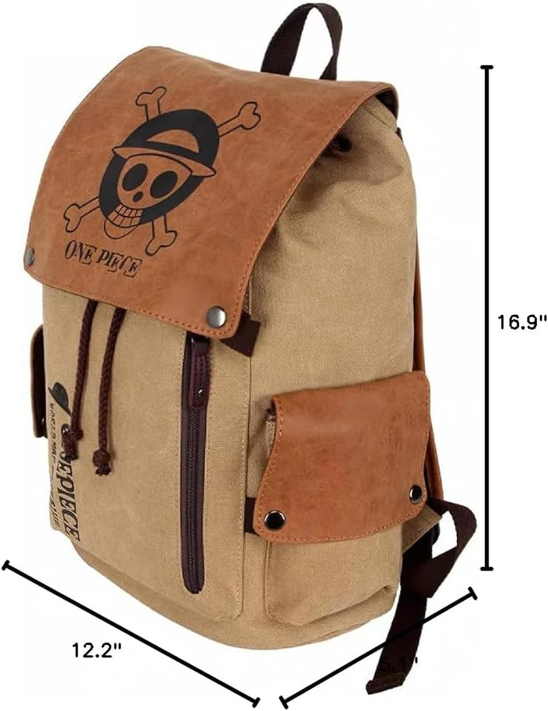 Mmooo ONE PIECE Luffy School Bag Laptop Bag Backpack, Luffy2, 12.2X5.1X16.9 image number 3