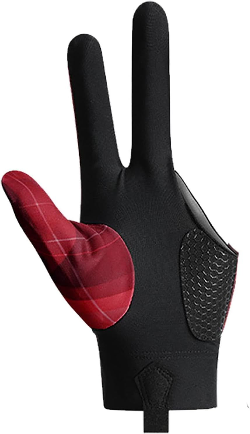 Anti Slip Billiard Glove 3 Fingers | Professional Pool Gloves Billiards | 3 Fingers Pool Gloves Billiards Left Hand Glove for Women Men Billiard Shooters Sport image number 2