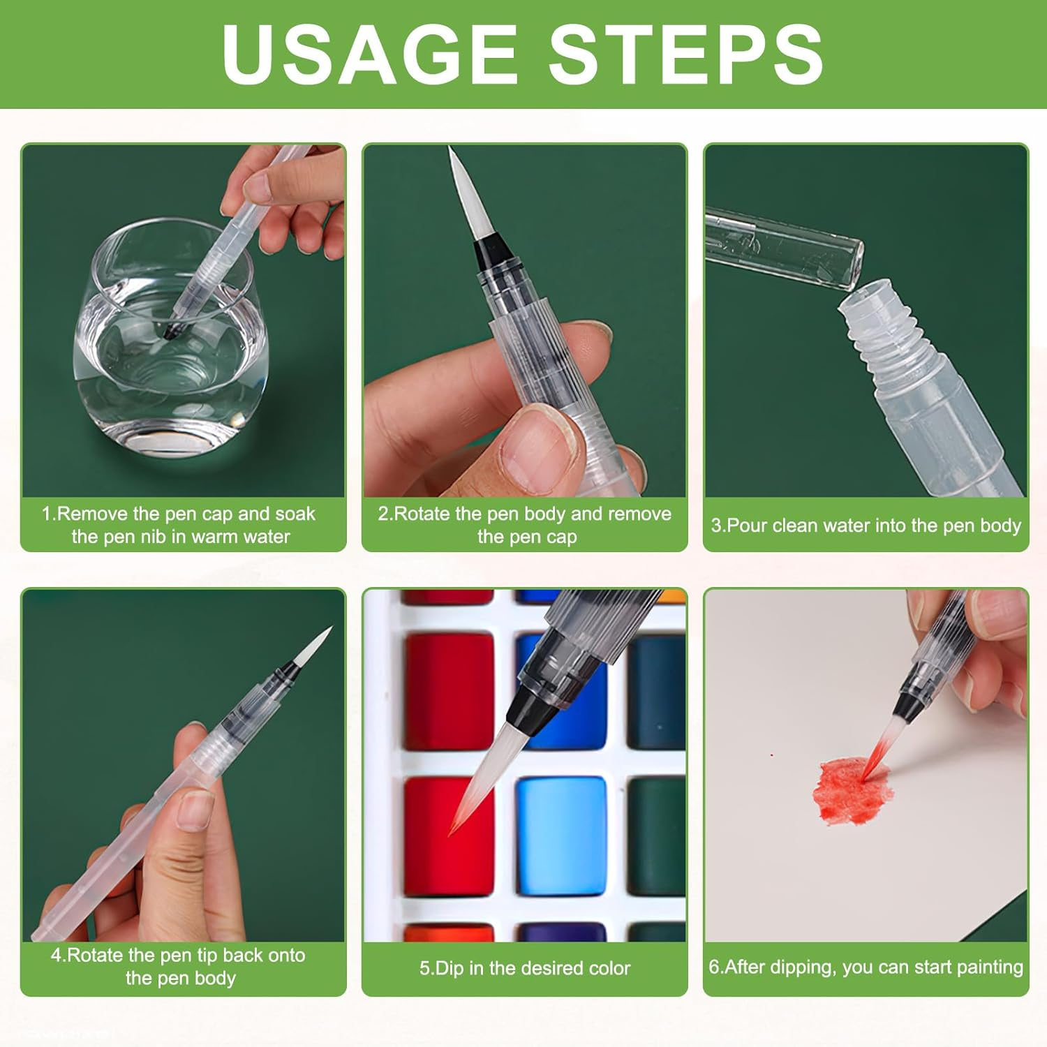 Watercolor Paint Set, 50 Vibrant Colours Including Pearlescent Shades in a Sturdy Metal Tin, Foldable Paint Set for Easy Travel, Ideal for Artists & Beginners, Perfect for Sketching & Outdoor Painting image number 5