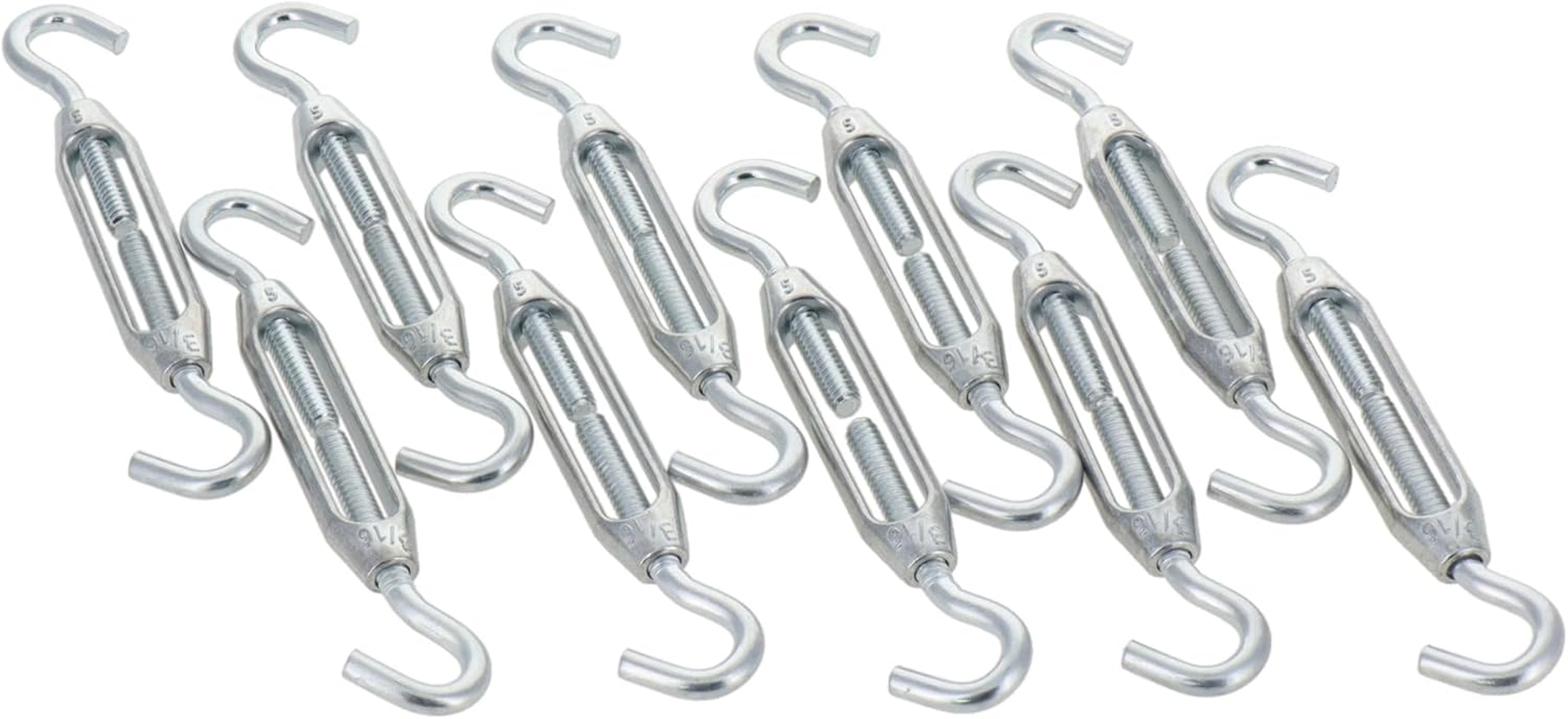 Sankyo Corporation Trad TBR-410D Die-Cast Turnbuckle Hook 0.16 Inch (4 Mm) (M4) Set of 10 image number 1