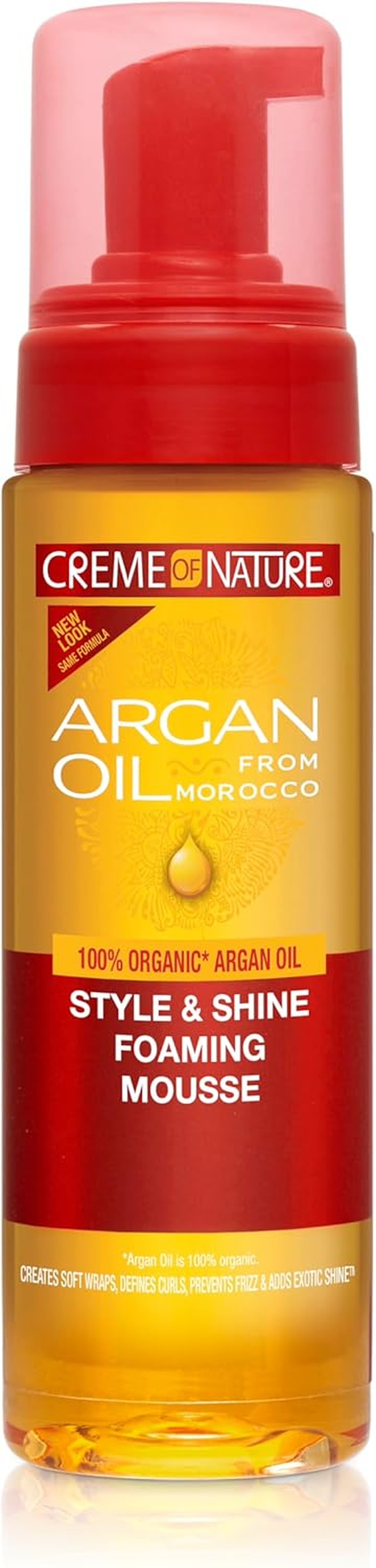 Creme of Nature Argan Oil Style and Shine Foaming Mousse, 7 Ounce image number 4