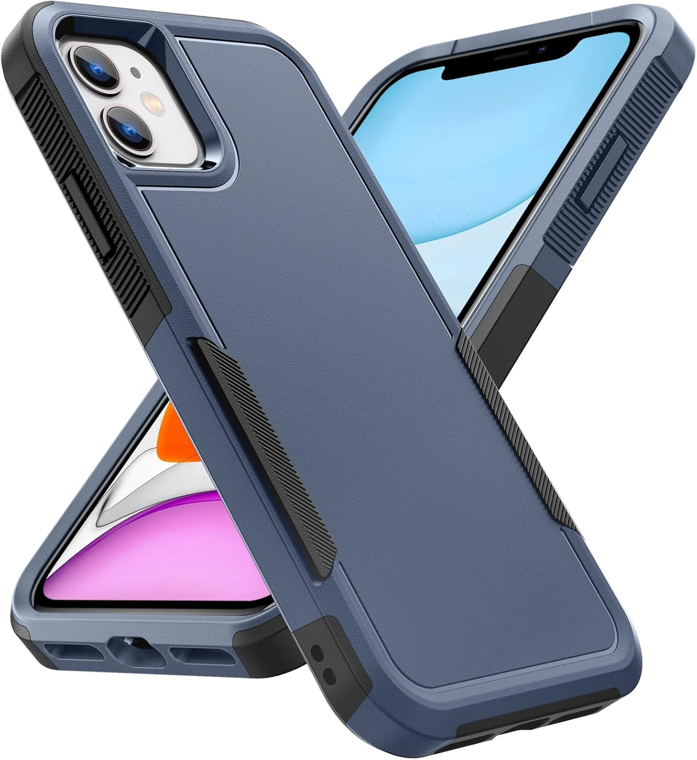 Soft Case for Iphone 11 Case(2019) 6.1-Inch, Hard Pc+Soft TPU Heavy Duty Shockproof Full Protective Tough Rugged Anti-Scratch Iphone 11 Cover image number 1