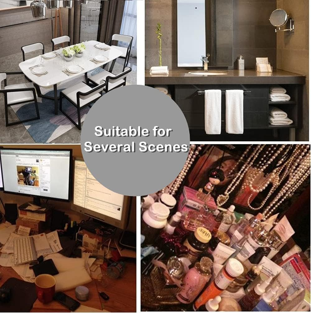 Desk Drawer Organizer, Felt Drawer Organizers Foldable Drawer Dividers Separators Storage Container for Makeup, Jewelries, Utensils in Bedroom Dresser, Office and Kitchen(7Pcs/Set) (Pink+Gray) image number 2