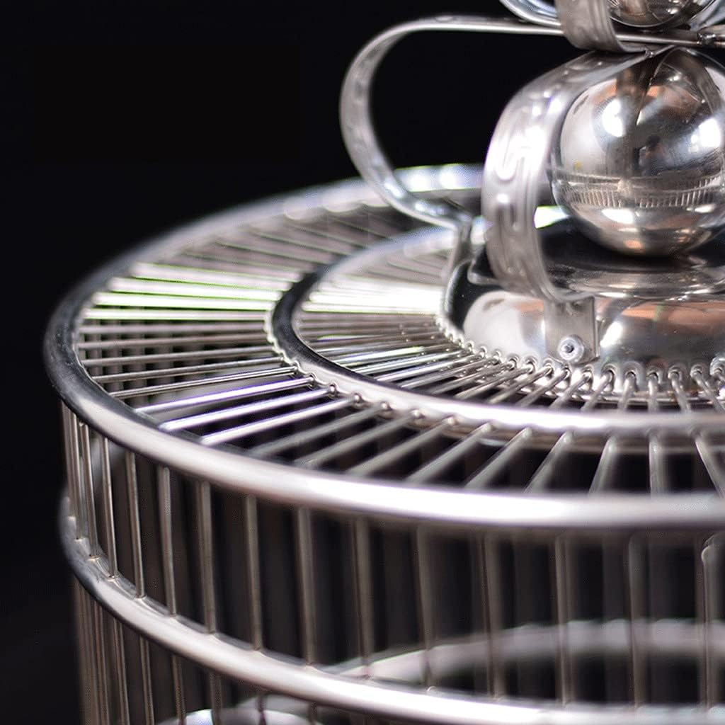 Bird Cage Stainless Steel Bird Cage Lightweight Bird Carrier for Parakeets Finches Canaries Small Quaker Parrots Cockatiels Budgie Green Cheek for Small Exotic Birds and Canaries Garden Decor image number 1