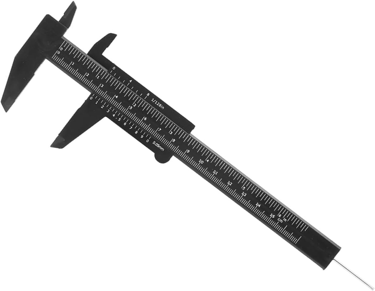 Vernier Caliper, 150Mm Double Ruler Portable Scale for Antique Measuring for School for Jewelry Measuring for Exhibition Gifts (Black) image number 1