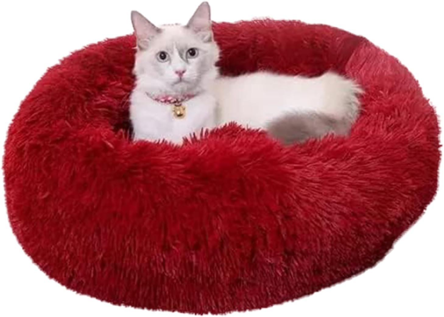 DESIGN for COZY SLEEP: This Pet Bed Is a Semi-Envelope Design, Creating a Safe and Warm Room for Medium-Sized Dogs Who like to Curl up and Stretch Out for a Restful Sleep. the Long-Pile Surface Is Sof image number 3