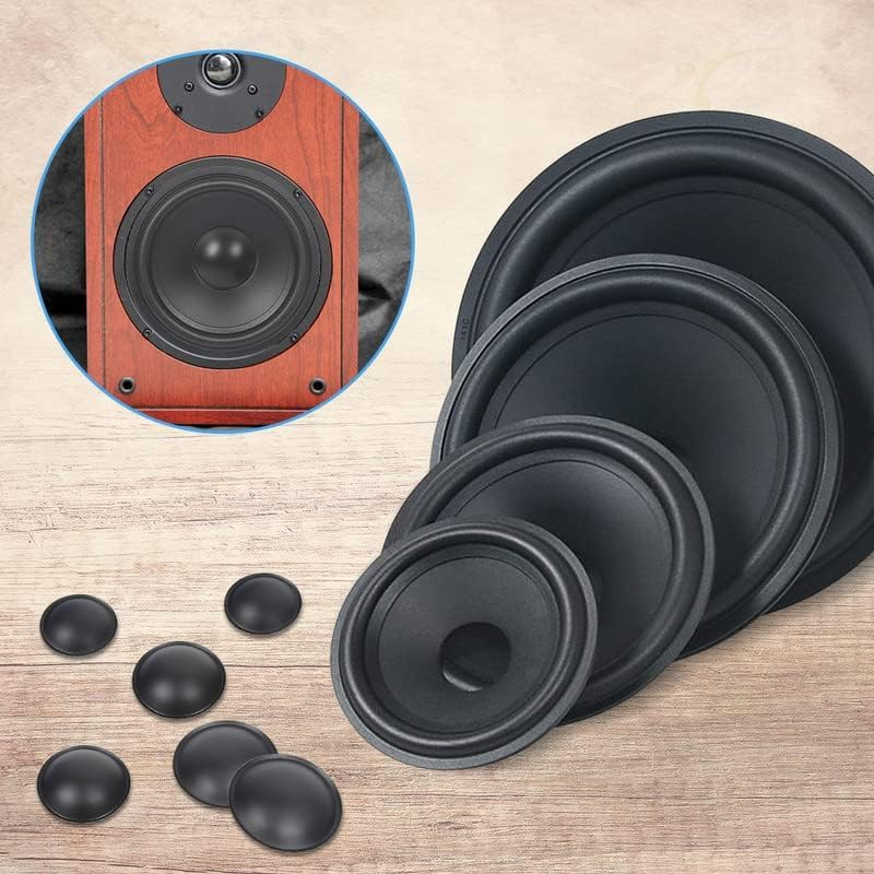 Kalevel Speaker Cone Paper Cone Woofer 8 Inch Subwoofer Speaker Audio Speaker Cone with Rubber Surround Subwoofer Dust Cap image number 4