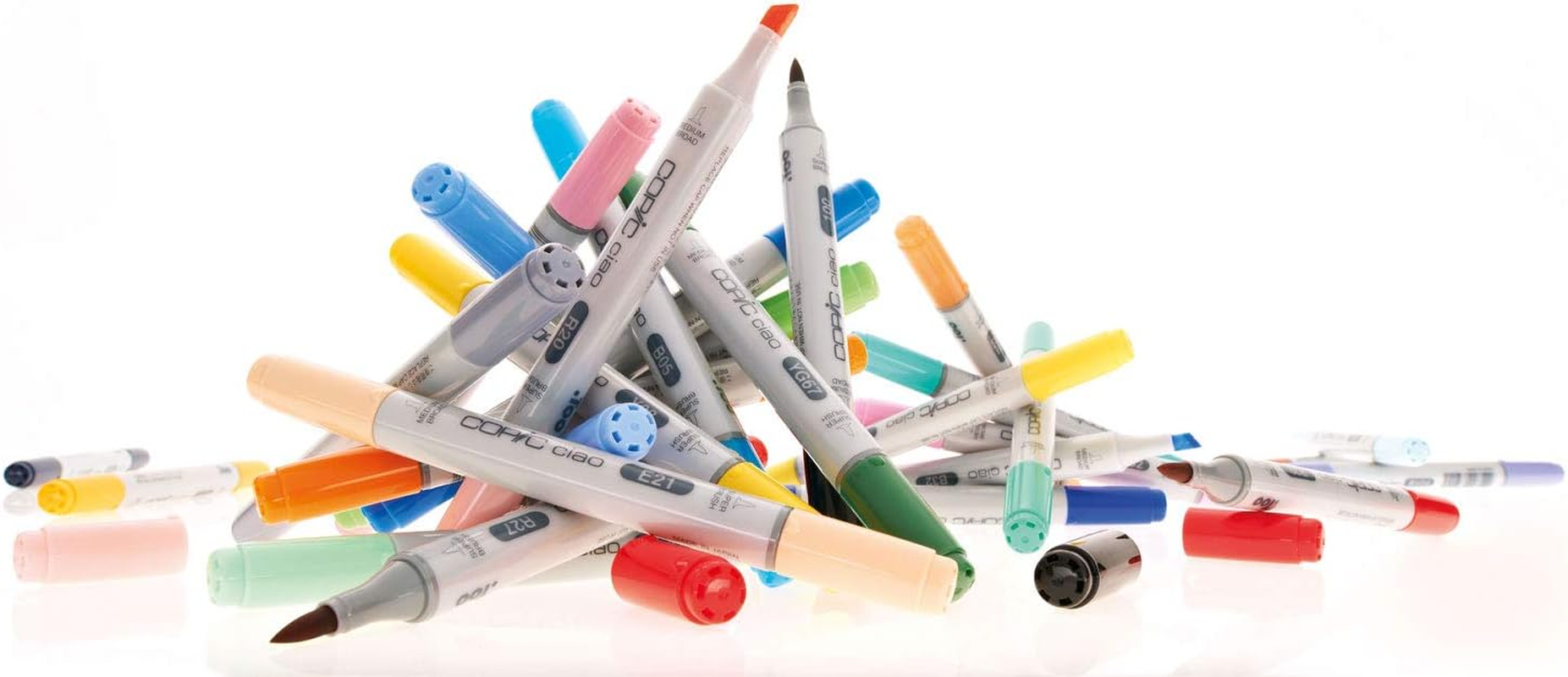 Copic Ciao Coloured Marker Pen - (Y-06) Yellow, for Art & Crafts, Colouring, Graphics, Highlighter, Design, Anime, Professional & Beginners, Art Supplies & Colouring Books