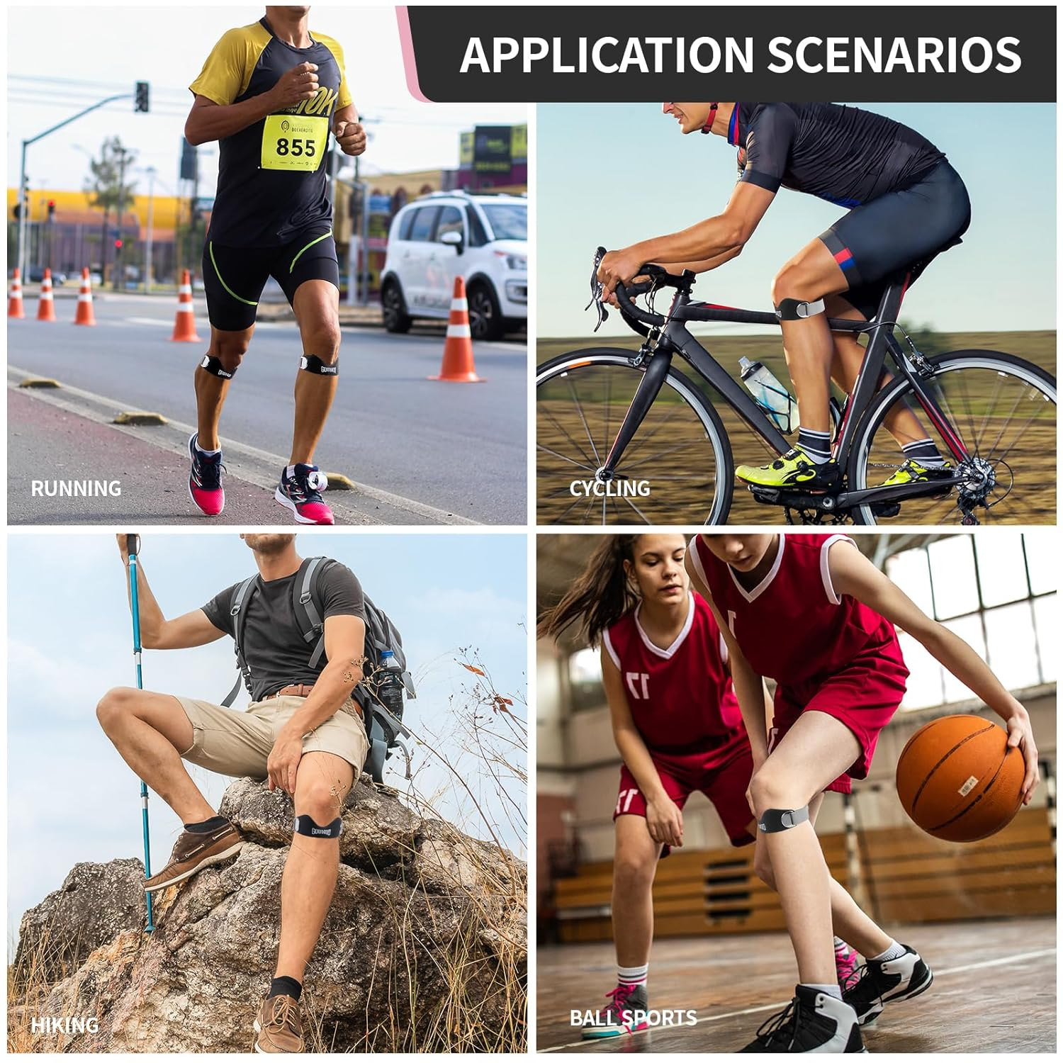 GOUNOD Silicone Patellar Tendon Support Strap image number 4