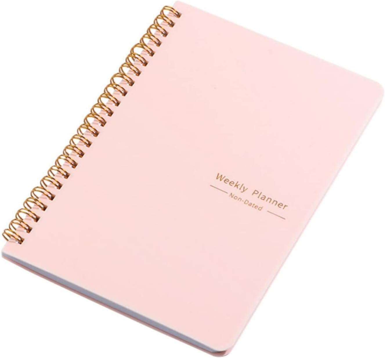 MEZOKUCEL Weekly Planner Notebook 52 Weeks Undated for Students, Work & Fitness A5 Productivity Organizer with To-Do Lists & Checklists 52 Pages for Time Management & Goal Tracking (Blue)