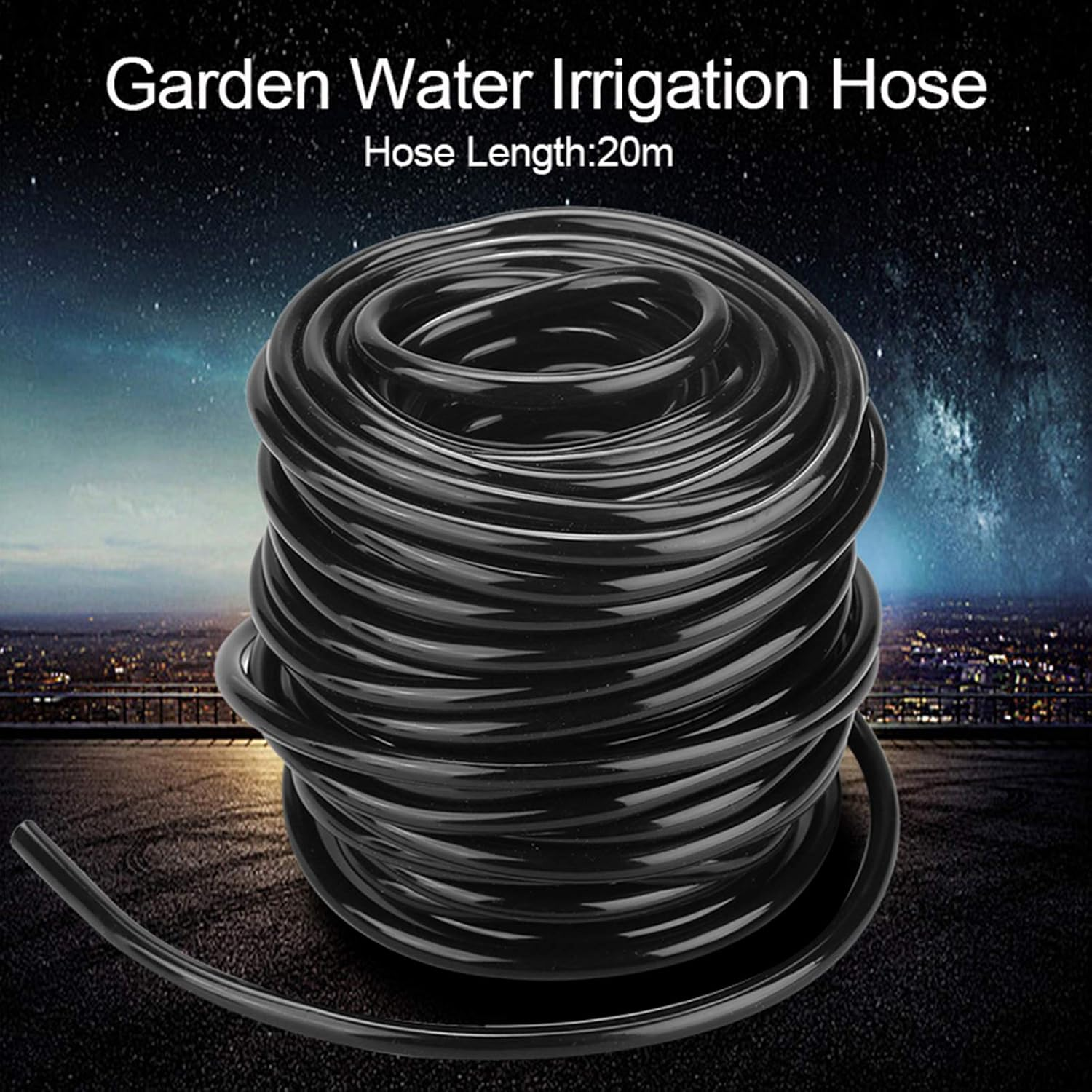 High Neck Water,Akozon PVC Plastic Heavy Duty Flexible Inrial Lawn Garden Water Irrigation Hose (20M / 65.6Ft)