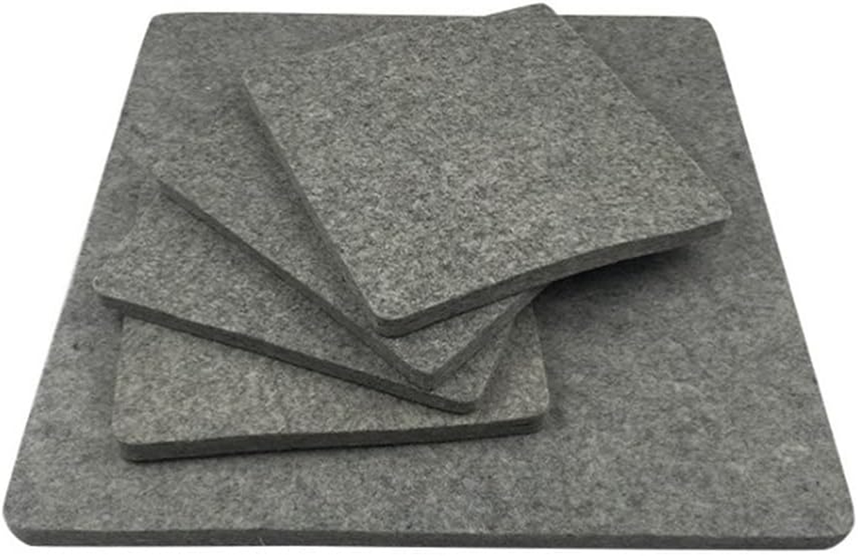 Wool Ironing Pad, 0.5 Inch Thick Moisture Wicking Wool Ironing Mat, Gray, for Travel Use, Clothing (Assorted Color #81)