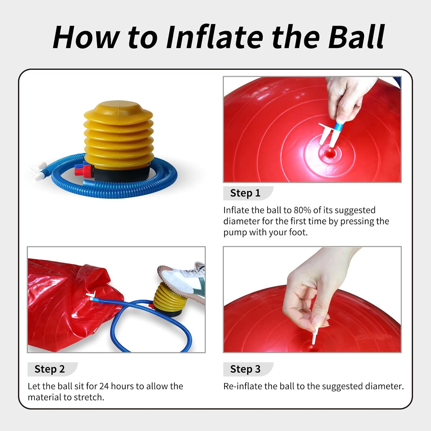 Ridefound 17 Inch Horse Play Balls Anti-Burst Herding Ball for Horse Mega Equine Ball for Play Training Horse Soccer Ball image number 3