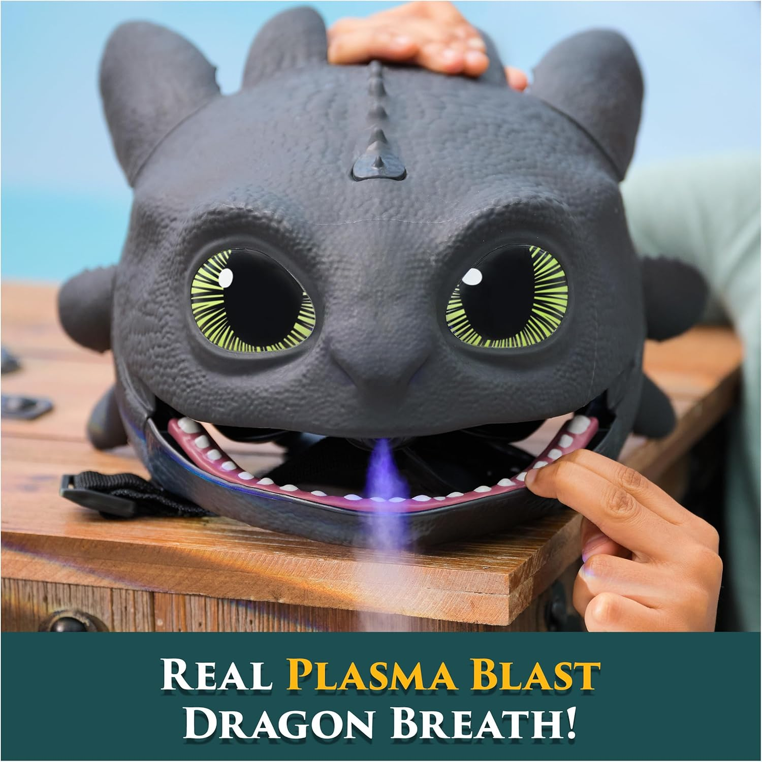 Dreamworks Dragons How to Train Your Dragon, Electronic Blast & Roar Toothless Mask, Kids Dress up & Pretend Play Costumes for Boys & Girls Ages 4 & Up image number 2
