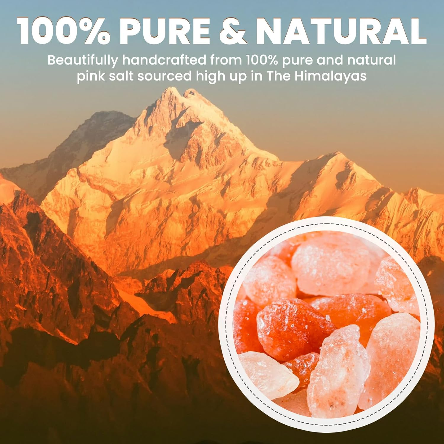 Brightark Salt Lamp Plug in Night Light with Wall Plug, Pink Crystal Rock Himalayan Salt Lamps, Bathroom Bedroom Night Light, Hand Crafted Cylinder Size, 2 Pack image number 2