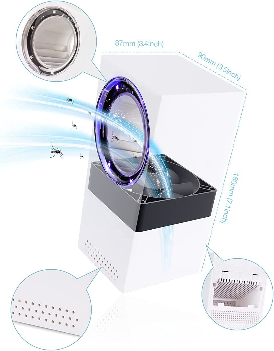 Mosquito Killer Lamp, Bug Zapper, Portable Electric Bug Zapper Insect Trap, USB Charge Fly Zapper, Electric Fly Killer for Camping, Bedroom, Kitchen, Office, Home, Indoor Outdoor Pest Control Trap image number 2