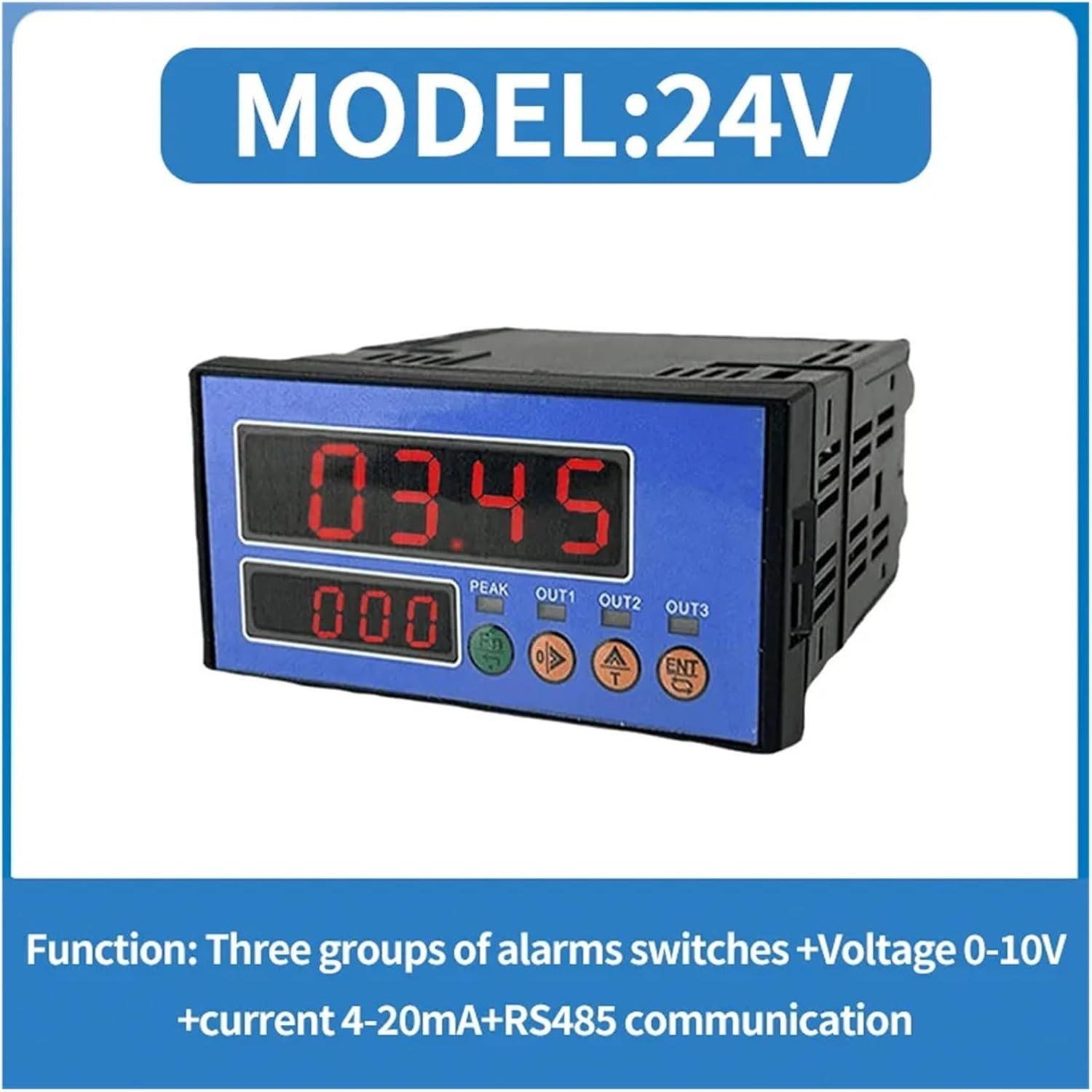 Double 5-Digit Segment High Speed Acquisition Instrument for Load Cell S Type Torture Pull Pressure Sensor Detect and Read to Measure Force, Pressure, Displacement, Strain(7)